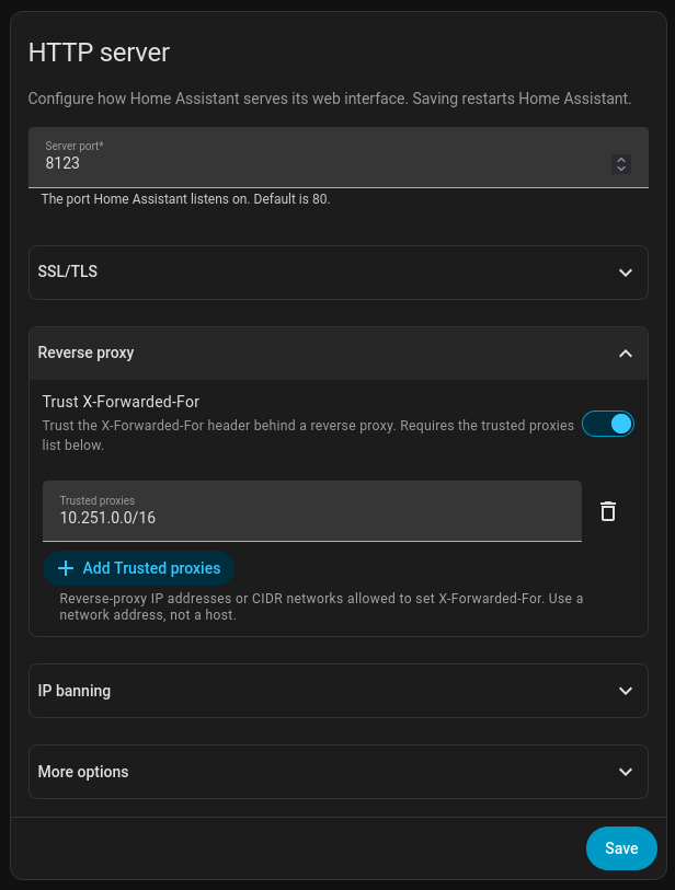 Home Assistant - HTTP-Server