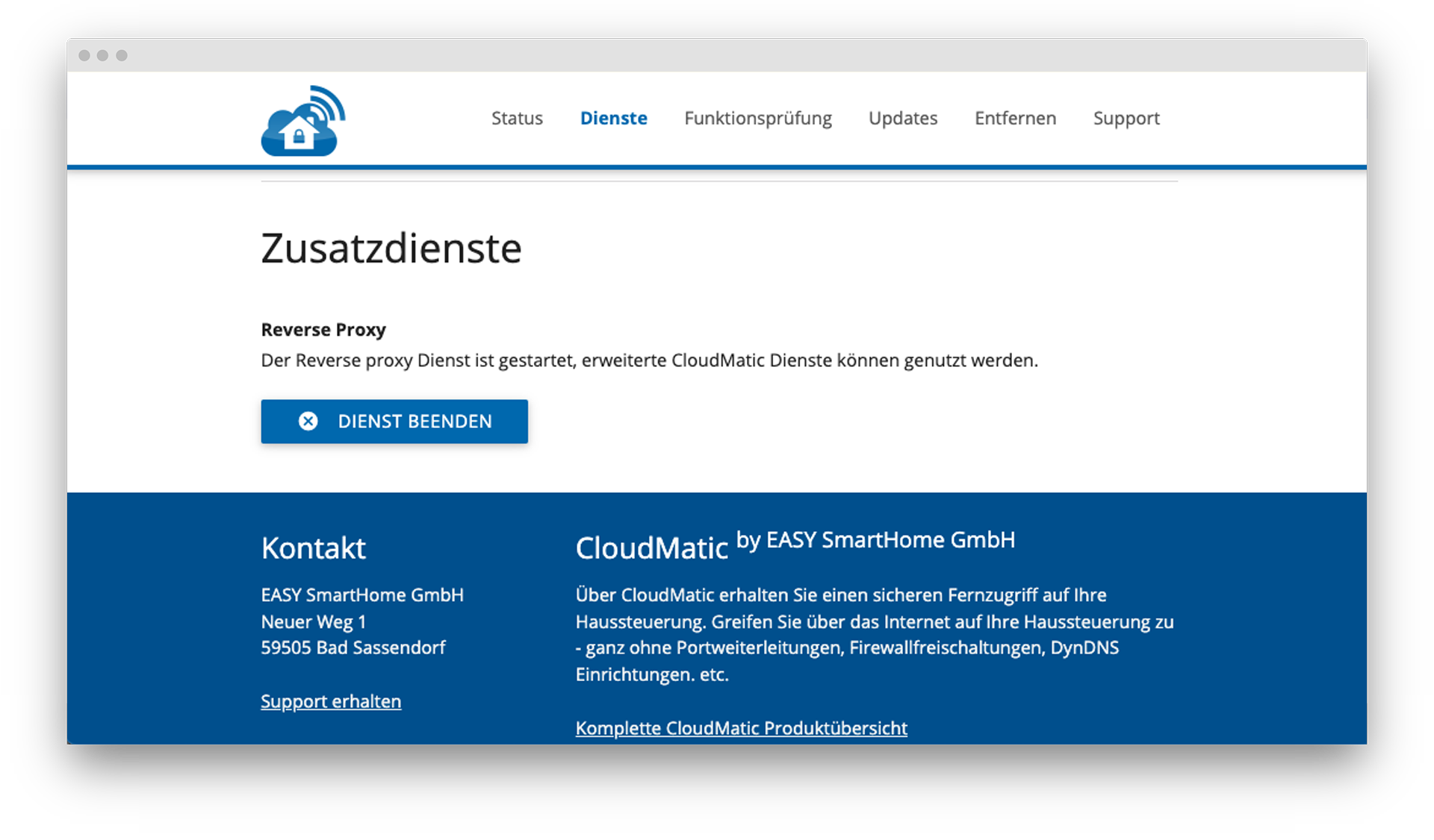 HomeMatic Zentrale - CloudMatic Reverse Proxy